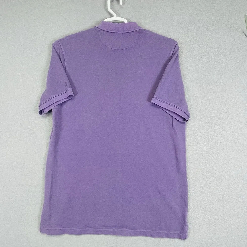 J Crew Oarsman Mens Classic Pique Polo Shirt Purple Large Tall BZ310